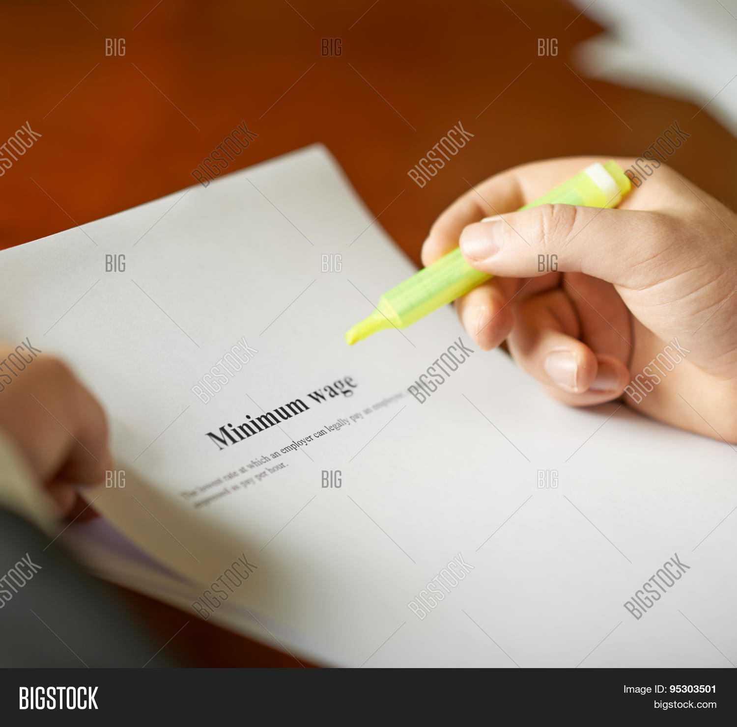 Minimum Wage Image Photo Free Trial Bigstock