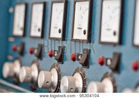 Instrument Panel With Circuit Breakers And Switches