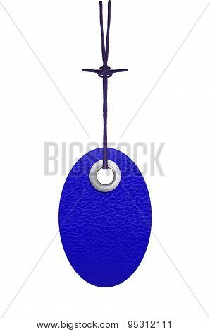 Blank Jeans Leather Label (tag) Isolated On White