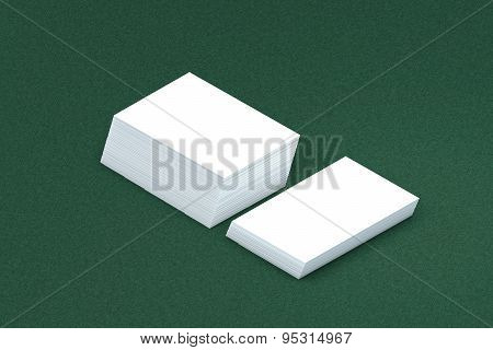 Many Cards Stack Of Paper Template To Presentation