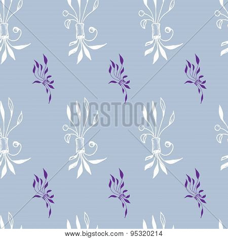 Seamless pattern with unusual hand drawn zentangle elements.  Can be used for wallpaper, web page ba