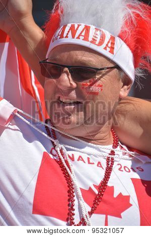 Canadian fans arrive to BC Place