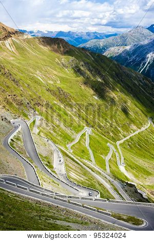 road at Passo dello Stelvio, Alto Adige, Italy