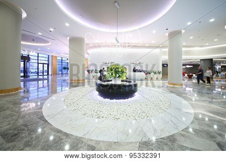 SOCHI, RUSSIA - JUL 27, 2014: Interior vestibule in the Hotel Radisson Blu Paradise Resort and Spa
