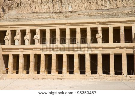 The temple of Hatshepsut near Luxor in Egypt