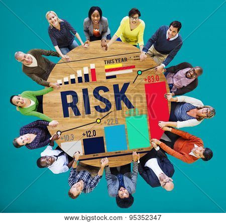 Risk Management Business Investment Unsteady Concept
