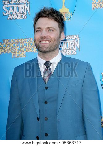 BURBANK - JUNE 25: Seth Gabel arrives at the 41st Annual Saturn Awards on Thursday, June 25, 2015 at the Castaway Restaurant in Burbank, CA.