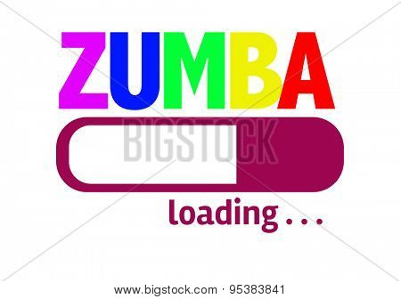 Progress Bar Loading with the text: Zumba