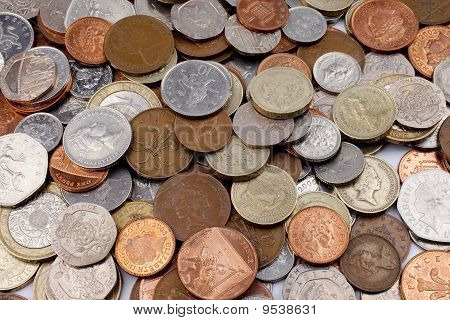 Британские монеты (фунтов и пенсов)