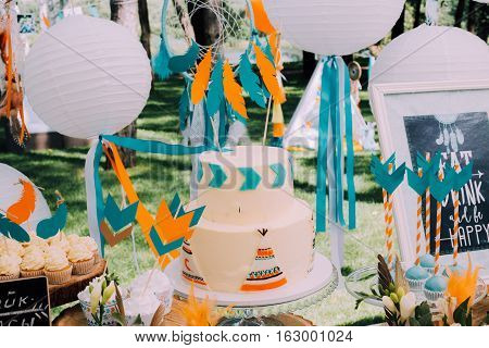 Children's Birthday Party In Boho Style