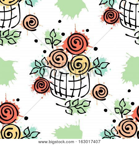 Vector Seamless Pattern, Graphic Illustration