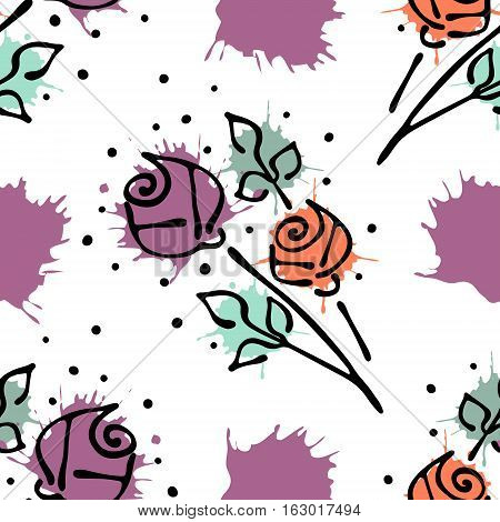 Vector Seamless Pattern, Graphic Illustration