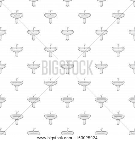 Ceramic sink pattern. Cartoon illustration of ceramic sink vector pattern for web