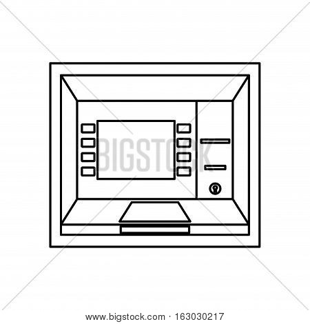 electronic dispenser cash isolated icon vector illustration design
