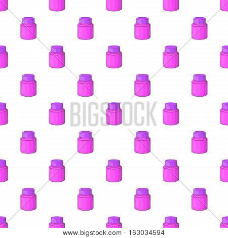 Shaving cream pattern. Cartoon illustration of shaving cream vector pattern for web