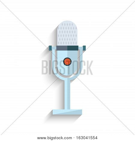 Microphone Flat Design isolated on white background. Vector illustration