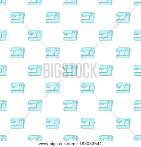 Sewing machine pattern. Cartoon illustration of sewing machine vector pattern for web