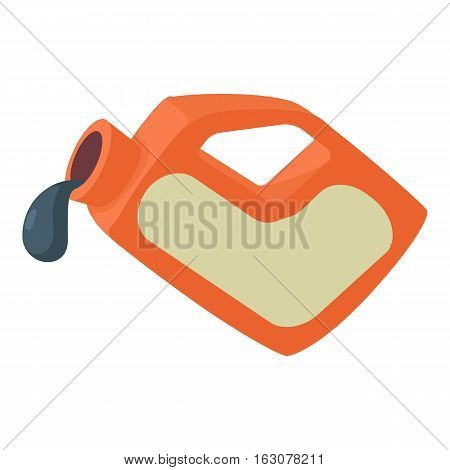 Jerrycan icon. Cartoon illustration of jerrycan vector icon for web
