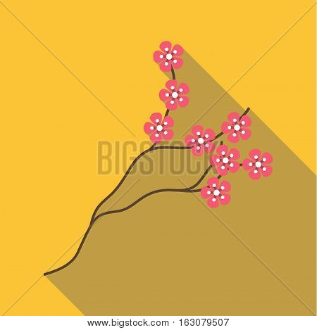 Sakura icon. Flat illustration of sakura vector icon for web