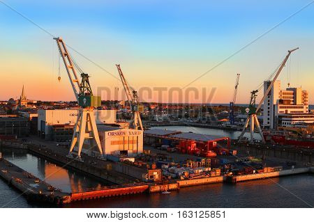 Frederikshavn Port Indenmark