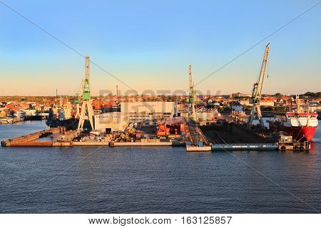 Frederikshavn Port Indenmark