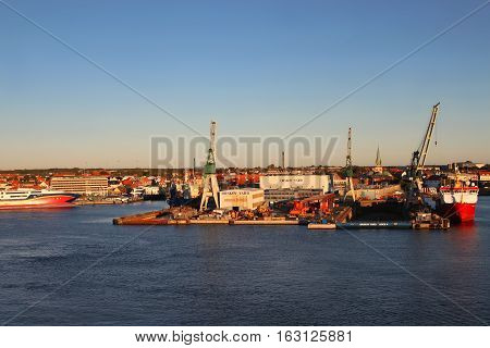 Frederikshavn Port Indenmark