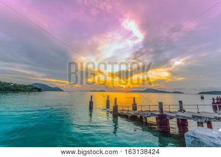 Rawai Pier is in the southern side of Phuket island.Rawai pier is convenient to travel to Koh Hae Koh Lone Koh Bon and Koh Racha need to board a boat at this pier which has a stretch concrete bridge that elongated to the sea.