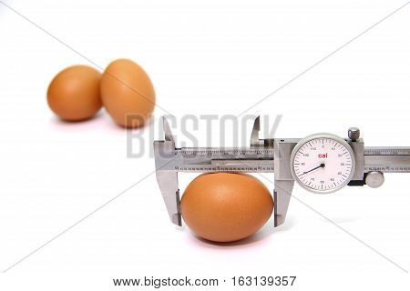 measure to calorie of egg with calorimeter