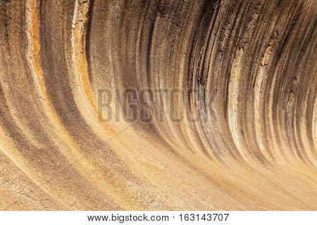 Detail of Wave Rock near Hyden in Western Australia.