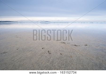 La Lanzada Beach Pontevedra Galicia Spain. It is one of the top three beaches in Galicia