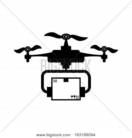 Drone robot technology icon vector illustration graphic design