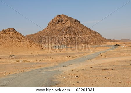Mountains  of Tabuk in Desert of Saudi Arabia