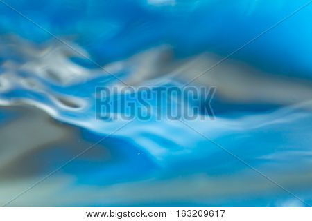 Abstract Macro Of Moving Waves On Luquid