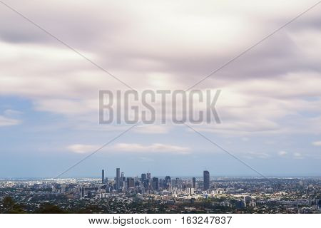 View Of Brisbane City From Mount Coot-tha
