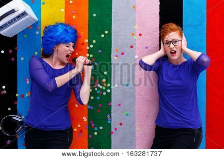 Two Women During A Party