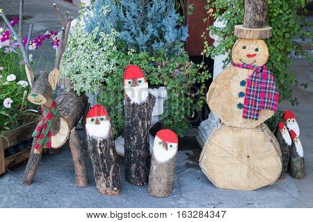 School decorations for christmas and new year holiday stock photo