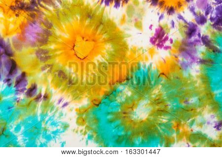 Abstract Colorful Spots Of Nodular Batik