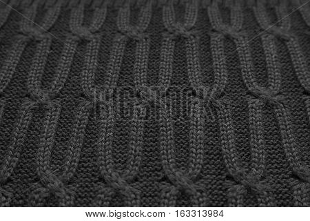 patterned knitted voluminous textile background or texture