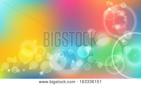 Abstract soft bokeh and lights. Vector illustration.