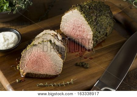 Homemade Herb Crusted Roast Beef
