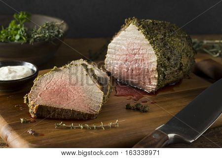 Homemade Herb Crusted Roast Beef
