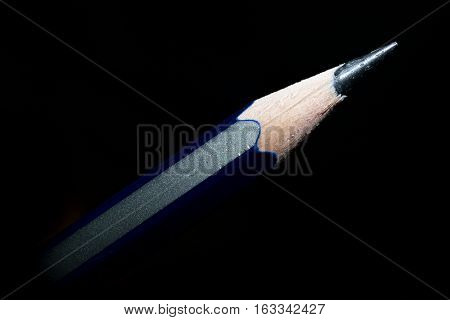 Black Pencil On Black Background