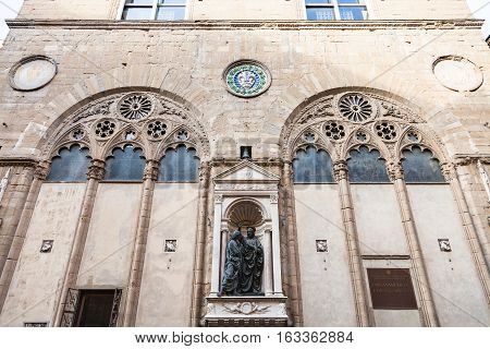 Statue Christ And St. Thomas Of Orsanmichele