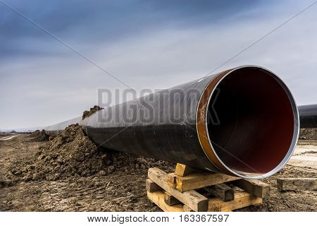 Construction Of Gas Pipeline Trans Adriatic Pipeline - Tap In North Greece.