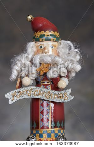 Christmas holiday season Santa Claus nutcracker ornament and decoration
