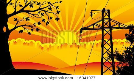 ligne de transport haute tension
