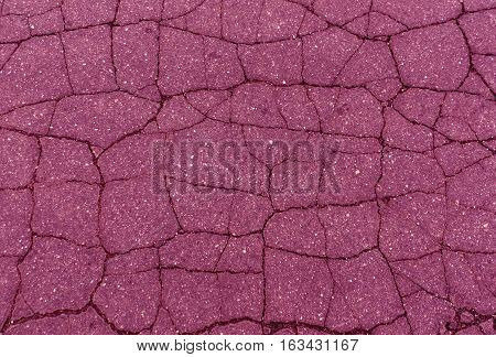 Pink Toned Damaged Asphalt Texture.