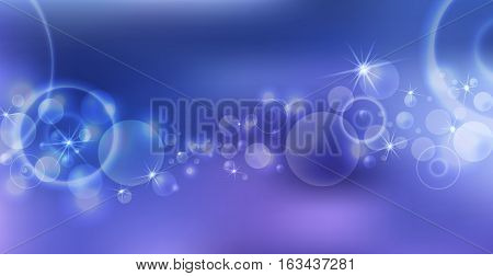 Colorful abstract festive background with soft bokeh and lights. Vector illustration.