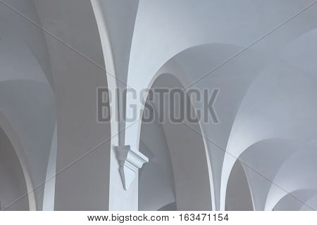 Antic architecture. Columns of an old building