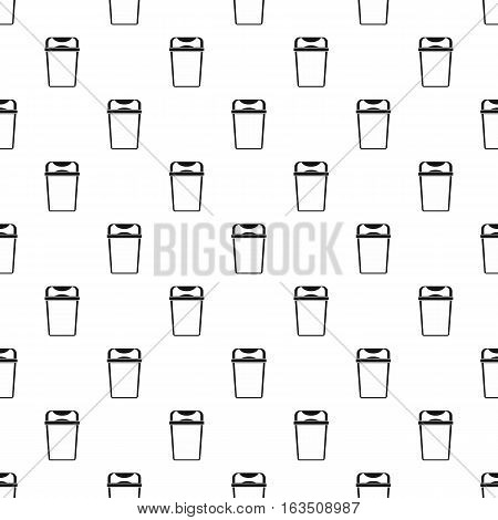 Trash bin pattern. Simple illustration of trash bin vector pattern for web
